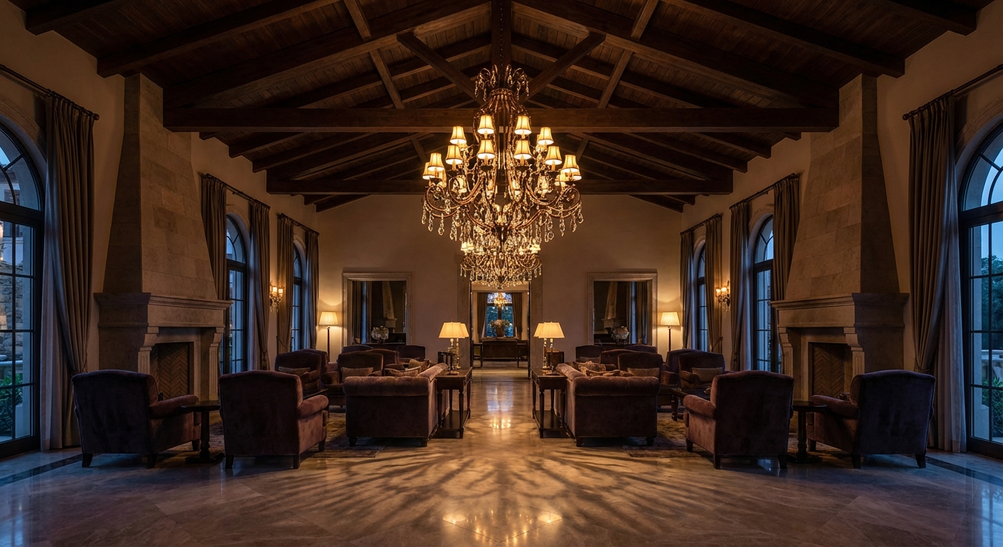 Luxury Villa Lighting Strategies: Selecting Large Chandeliers for Double-Height Living Spaces