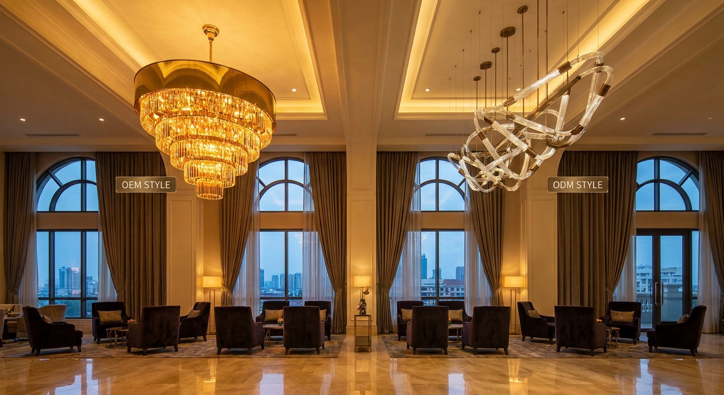 OEM vs ODM for Lighting Brands: Choosing the Right Manufacturing Partnership for Hotels & Architecture - Artilumen Lighting Journal