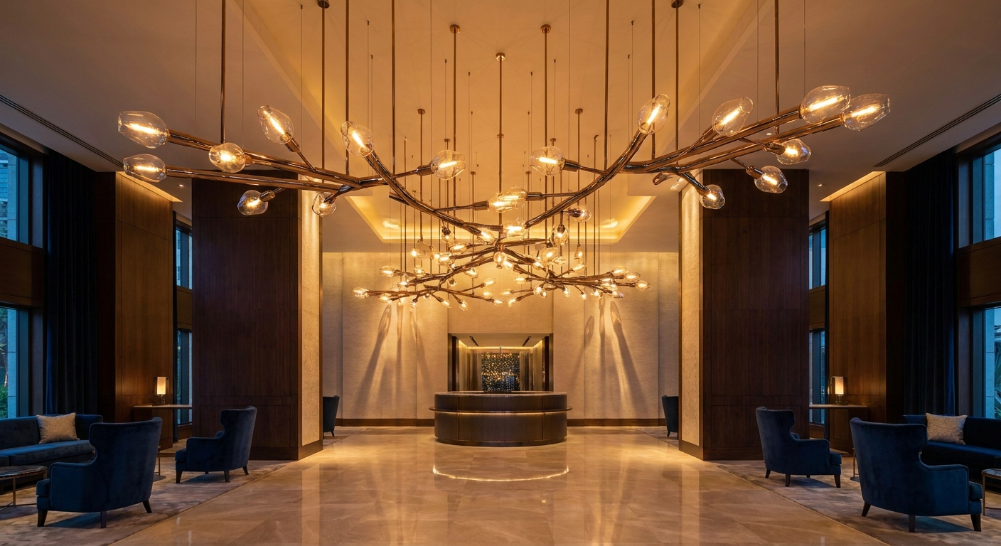 Monumental Custom Lighting for Commercial Atriums: Design, Specification, and Delivery