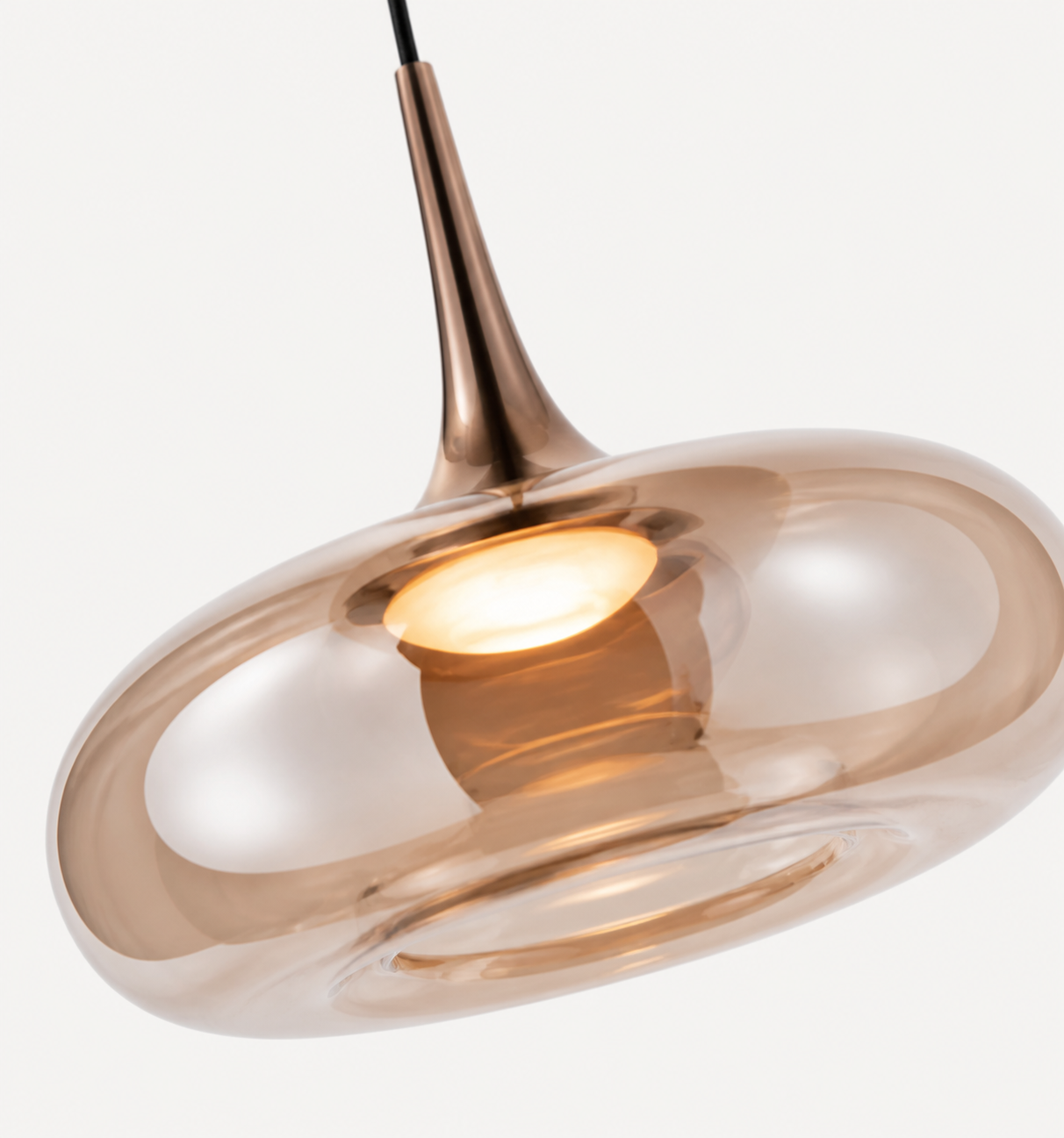 Aurelia Glass Cluster Pendant detail